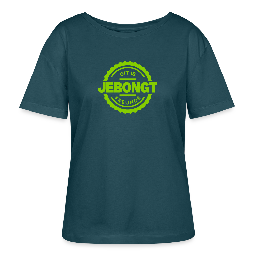 Jebongt Freunde - Relaxed Rundhals Frauen Bio-T-Shirt - Dunkles Petrol