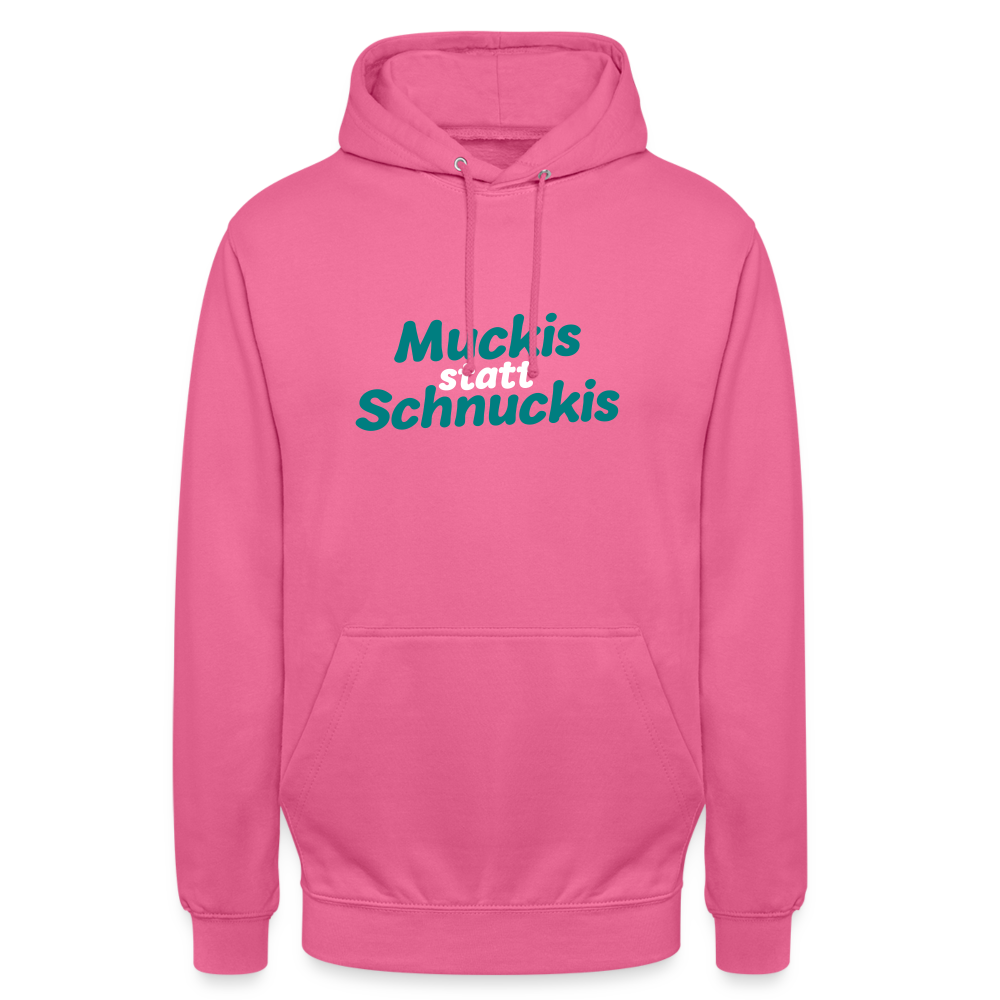 Muckis statt Schnuckis - Unisex Hoodie - Pink