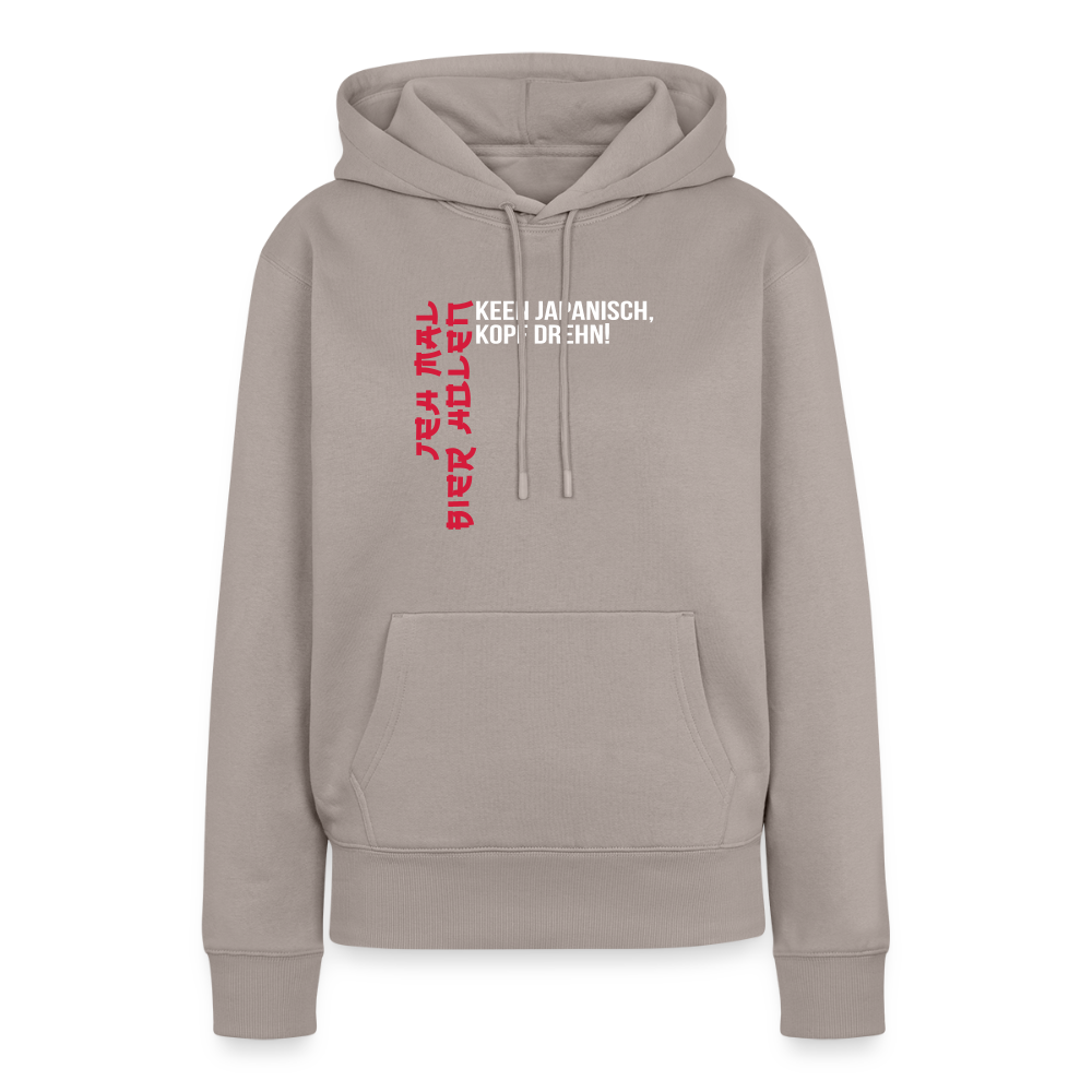 Jeh mal Bier holen! - Frauen Premium Hoodie - Taupe