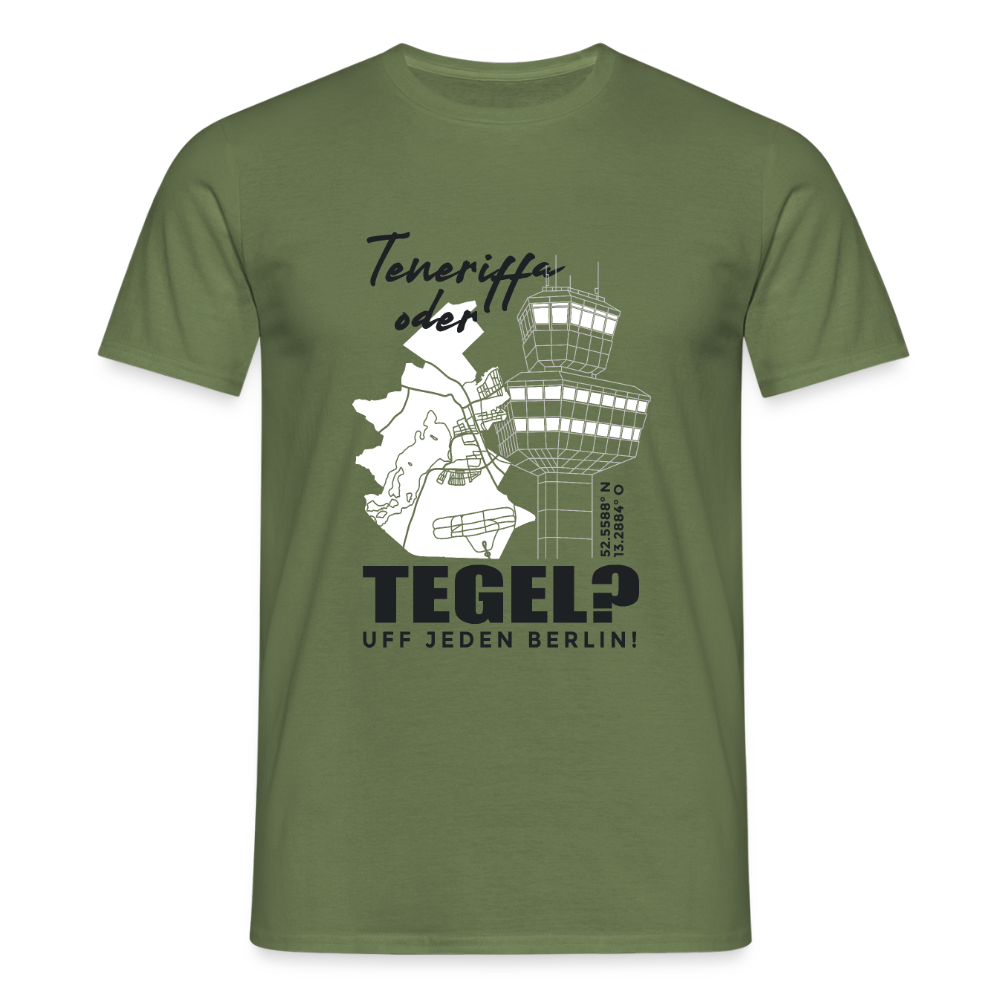 Teneriffa oder Tegel - Männer Premium T-Shirt - Militärgrün