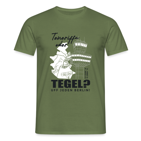 Teneriffa oder Tegel - Männer Premium T-Shirt - Militärgrün