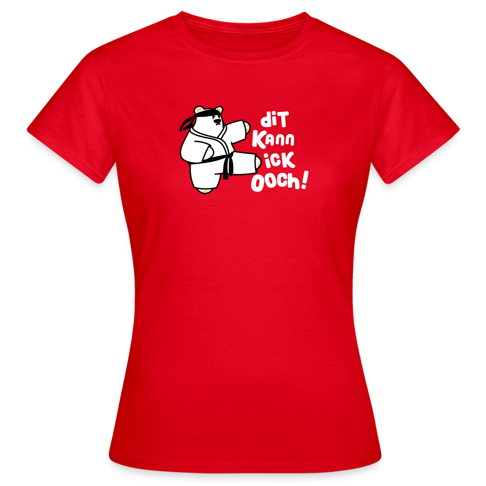 Dit kann ick ooch! - Frauen Premium T-Shirt - Rot