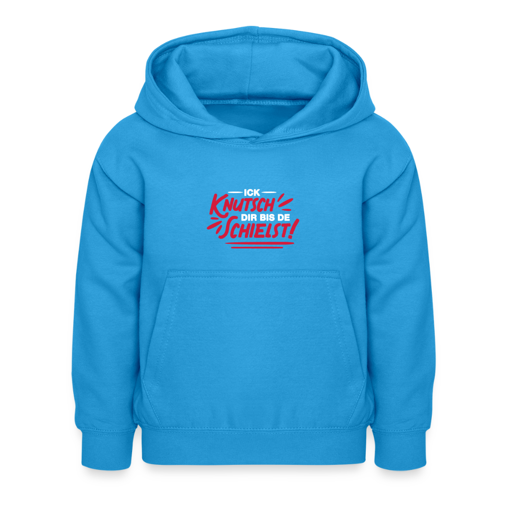 Ick knutsch dir! - Kinder Hoodie - Meeresblau