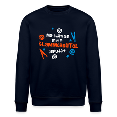 Mit'n Klammabeutel jepudat - Unisex Bio Sweatshirt