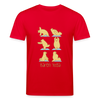 Bären Yoga - Unisex Bio T-Shirt - Rot