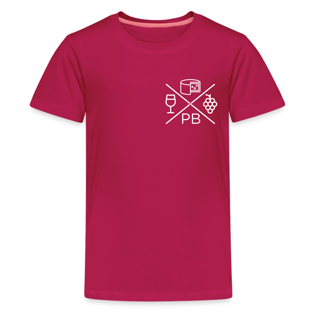 Prenzlauer Berg Kiez  - Teenager Premium T-Shirt - dunkles Pink