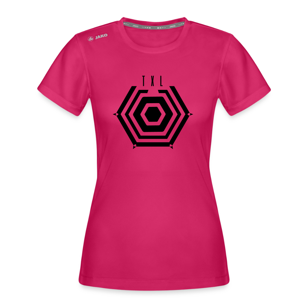 Tegel TXL Umrisse - Frauen Sport-Shirt - dunkles Pink