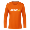 Jeh Weita! - Frauen Sport Langarmshirt - Neonorange