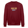 Hab Dir Lieb! - Unisex Bio Sweatshirt - Burgunderrot