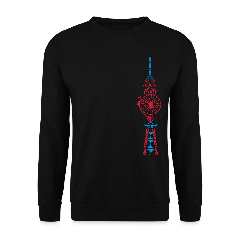 Fernsehturm der Fahrräder - Unisex Pullover - Schwarz
