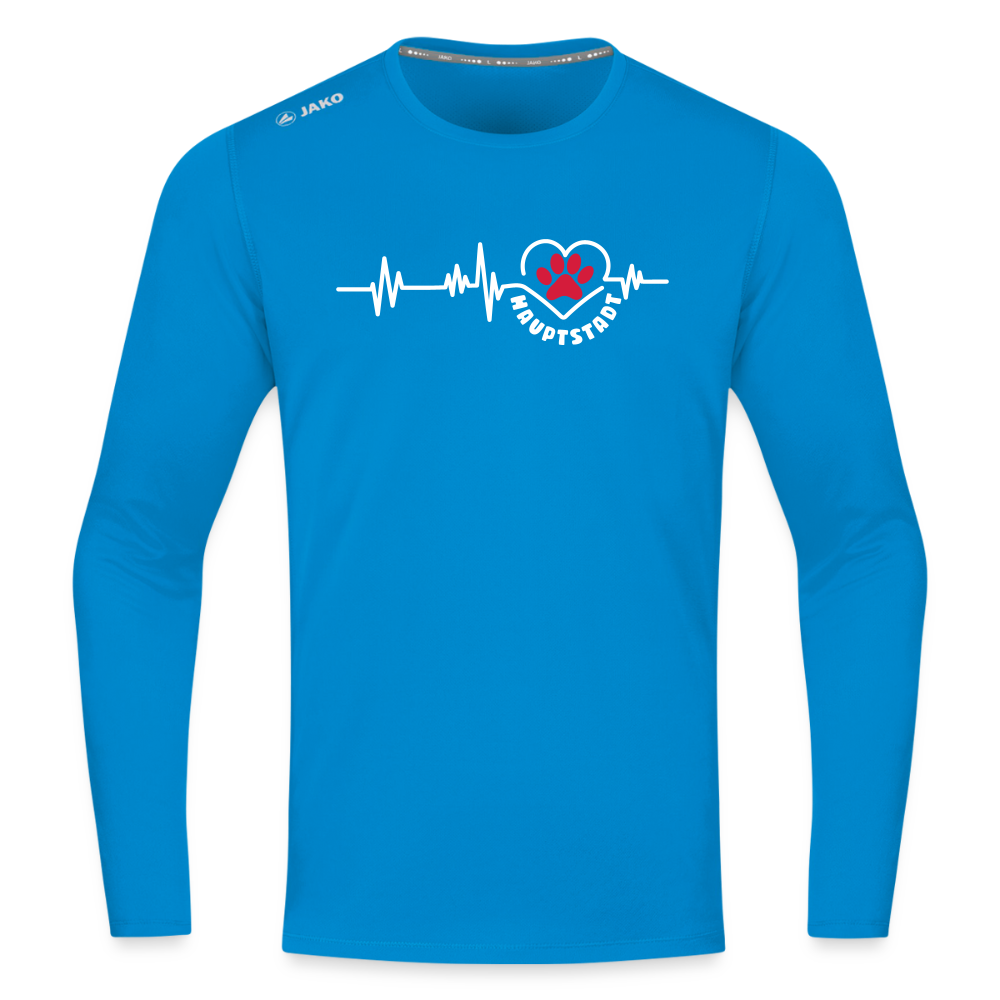 Haupstadt - Männer Sport Langamshirt - Saphirblau