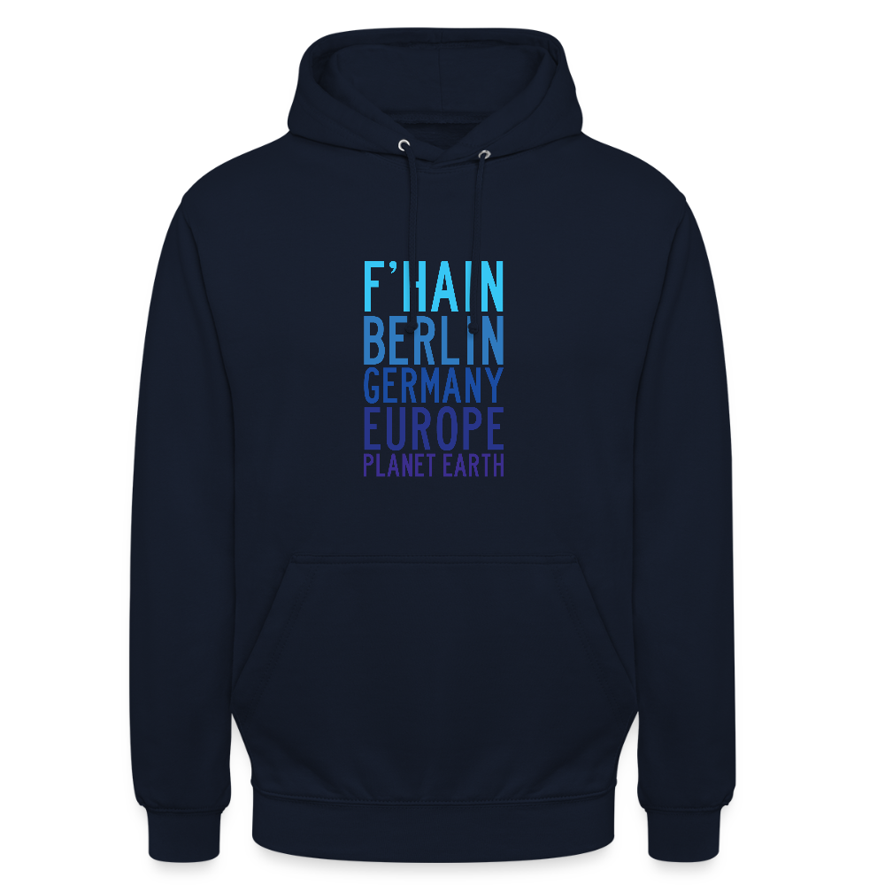 F'hain - Planet Earth - Unisex Hoodie - Navy