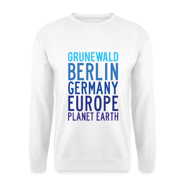 Grunewald Planet Earth - Unisex Pullover - Weiß