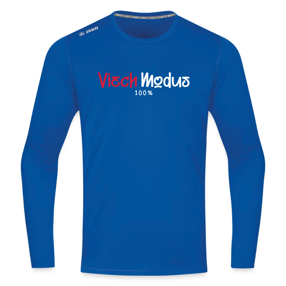 Viech Modus 100% - Männer Sport Langamshirt - Royalblau