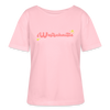 Westschnitte - Relaxed Rundhals Frauen Bio-T-Shirt - Hellrosa