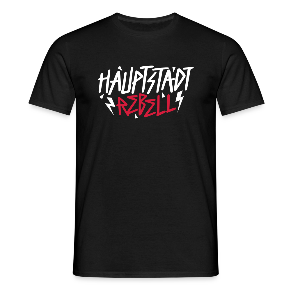 Haupstadt Rebell - Männer Premium T-Shirt - Schwarz