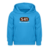 S41 - Kinder Premium Hoodie - Meeresblau