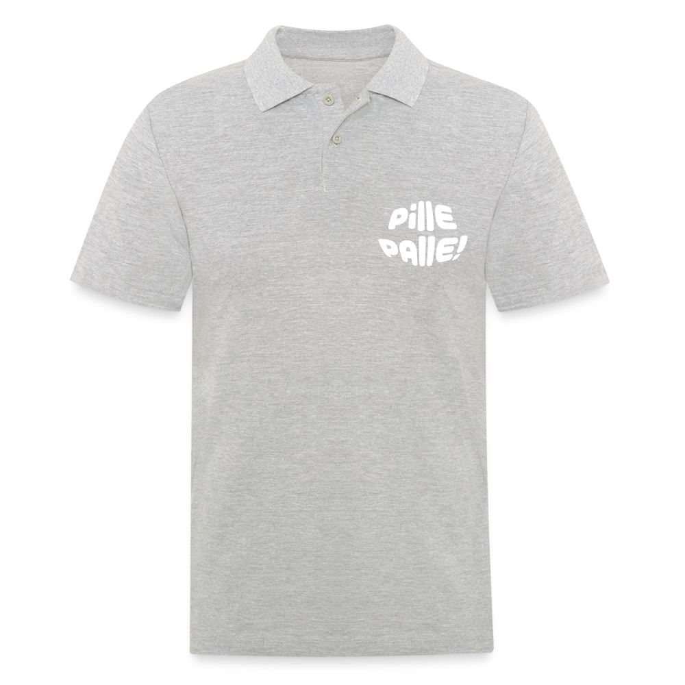 Pille Palle - Männer Poloshirt - Grau meliert