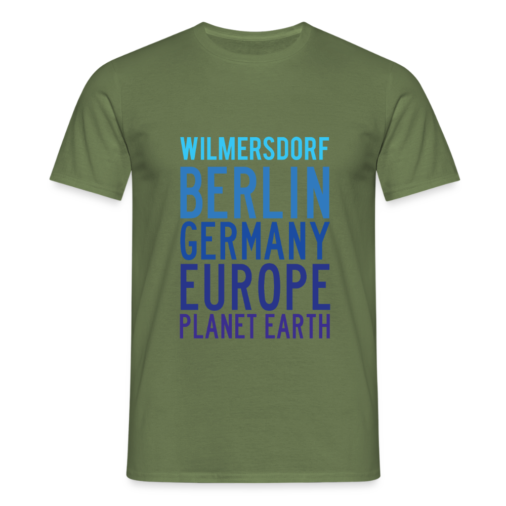 Wilmersdorf Planet Earth - Männer Premium T-Shirt - Militärgrün
