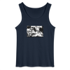 Friedrichshain Graffiti - Männer Tank Top - Navy