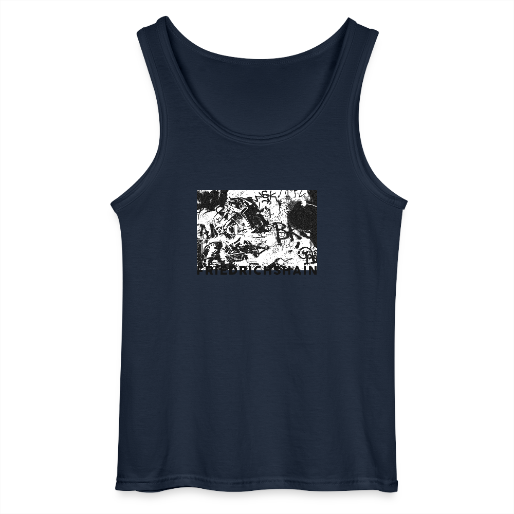 Friedrichshain Graffiti - Männer Tank Top - Navy