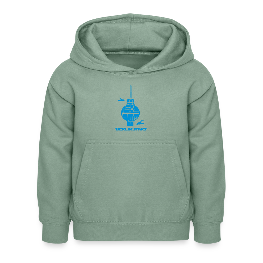 Berlin Stars - Blau - Kinder Hoodie - Graugrün