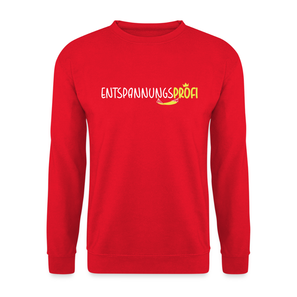 Entspannungsprofi - Unisex Pullover - Rot