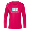 U7 - Frauen Sport Langarmshirt - dunkles Pink
