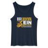 Ein Mann, Ein Biker, Ein Berliner - Männer Tank Top - Navy