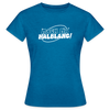 Mach ma’ halblang! - Frauen Premium T-Shirt - Antikblaues Saphir meliert