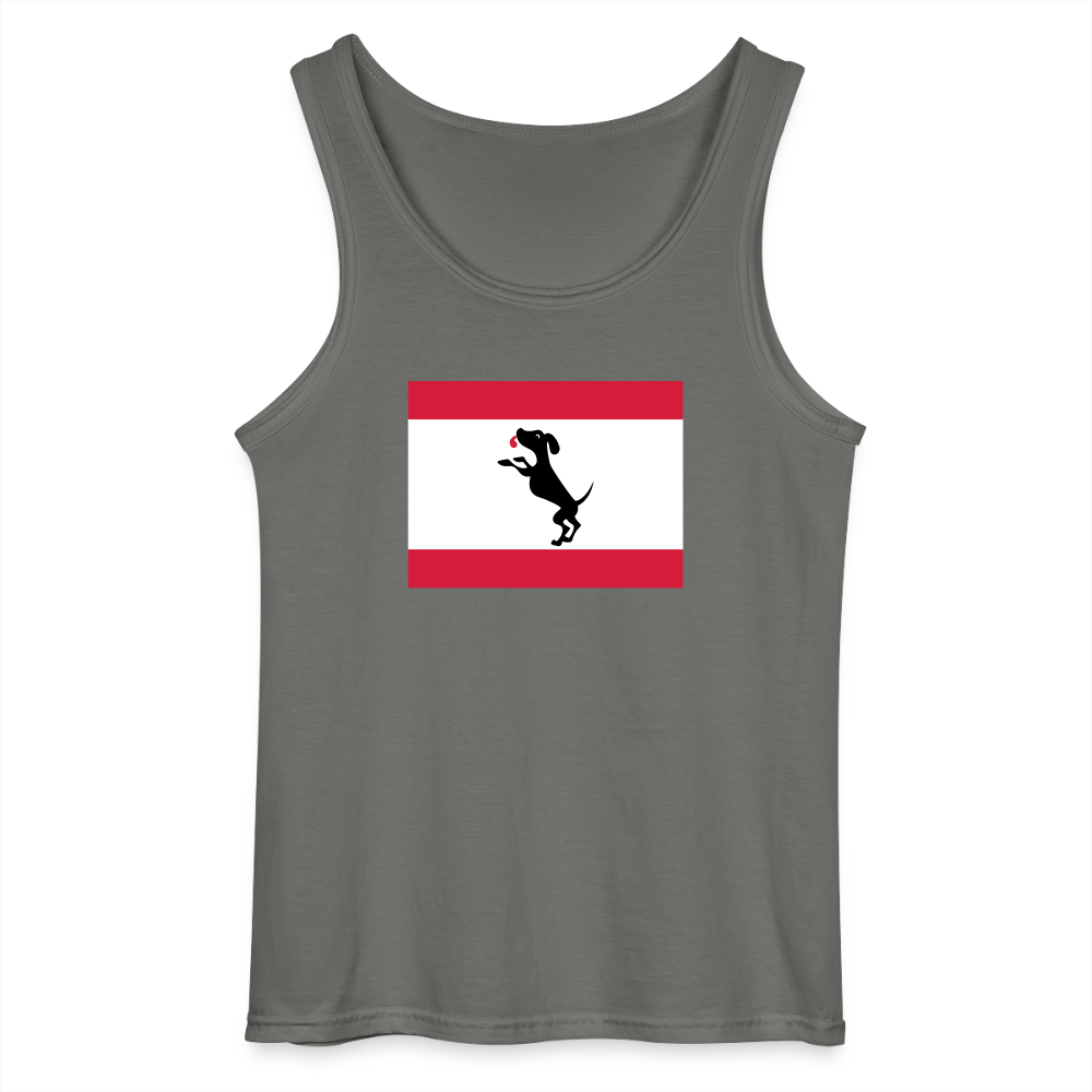 Berliner Flagge mit Hund - Männer Tank Top - Anthrazit
