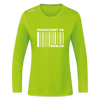 PRODUZIERT IN BERLIN - Frauen Sport Langarmshirt - Neongrün