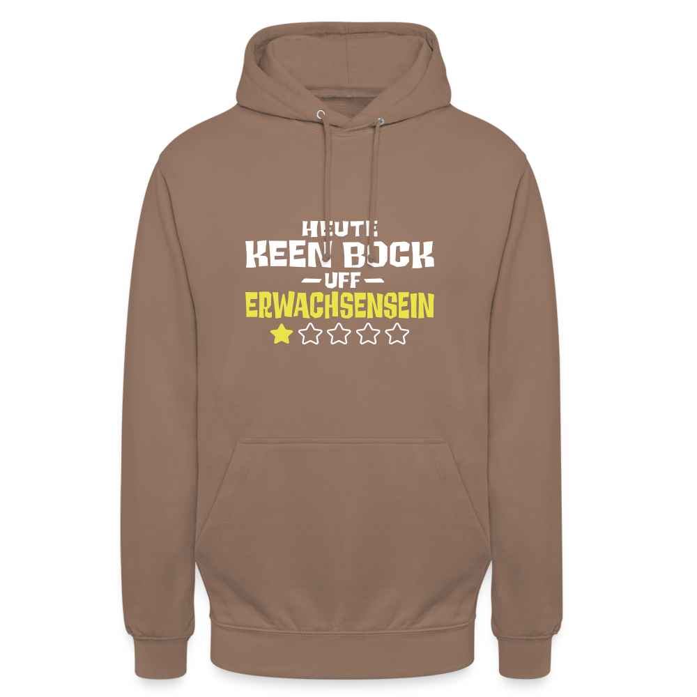 Keen Bock uff Erwachsensein - Unisex Hoodie - Mokka
