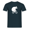 Fahrradbär - Männer Premium T-Shirt - Navy