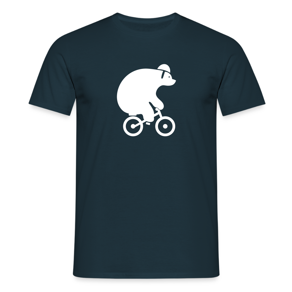 Fahrradbär - Männer Premium T-Shirt - Navy