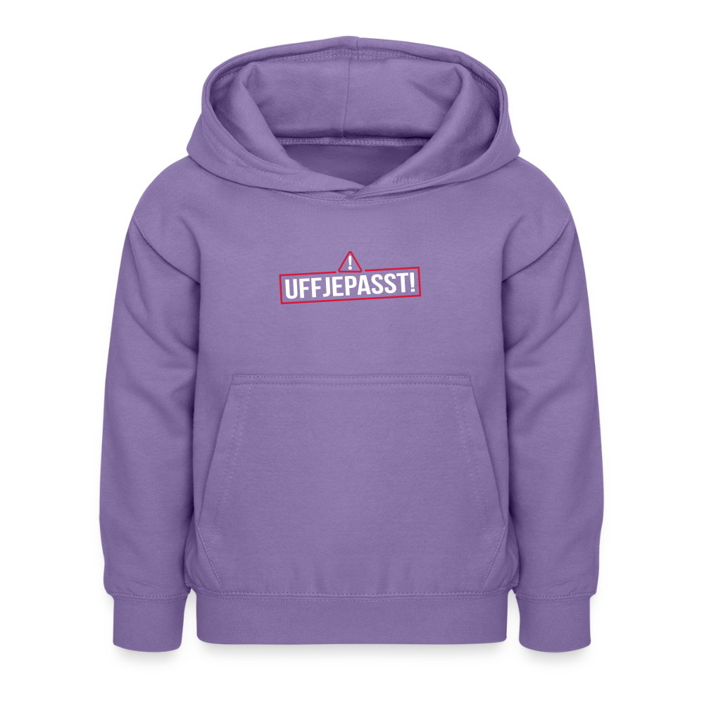 Uffjepasst! - Kinder Hoodie - Lavendel