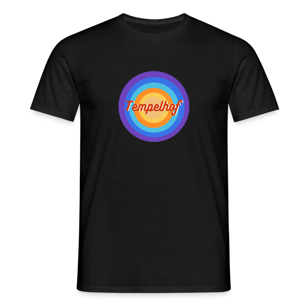 Tempelhof Retro - Männer Premium T-Shirt - Schwarz