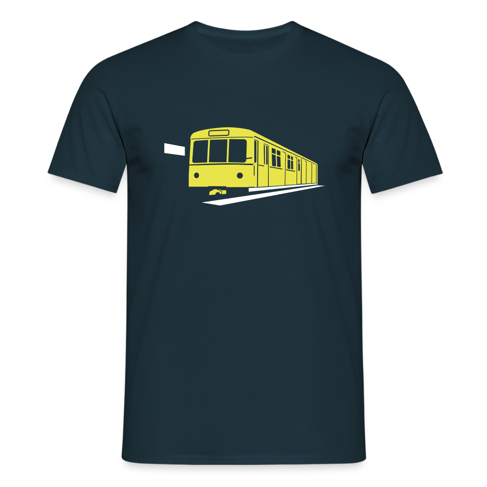 Die U-Bahn kommt - Männer Premium T-Shirt - Navy