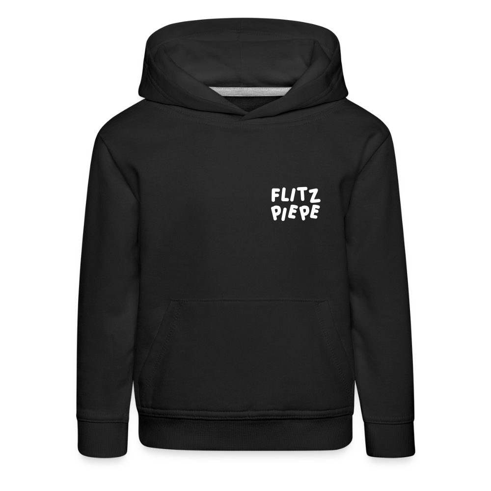 Flitz piepe - Kinder Premium Hoodie - Schwarz