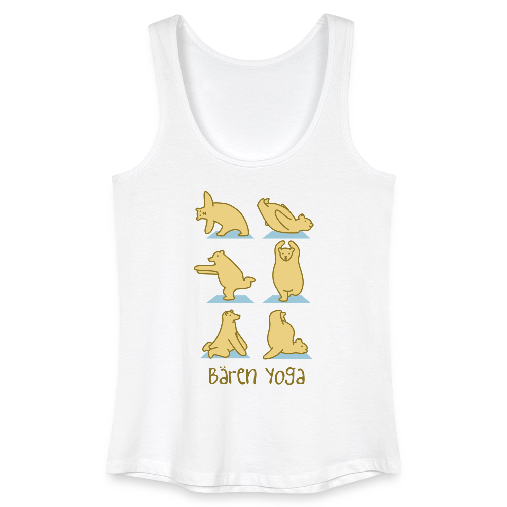 Bären Yoga - Frauen Bio Tank Top - Weiß