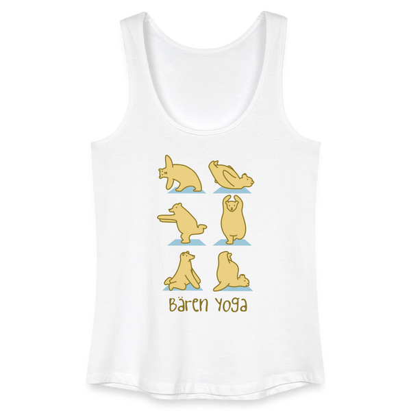 Bären Yoga - Frauen Bio Tank Top - Weiß