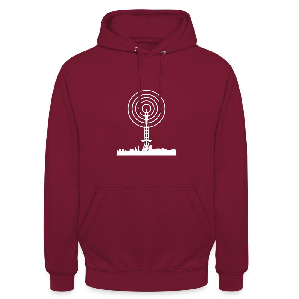 Funkturm im Fokus - Unisex Hoodie - Bordeaux