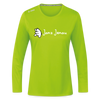 Janz Jenau - Frauen Sport Langarmshirt - Neongrün