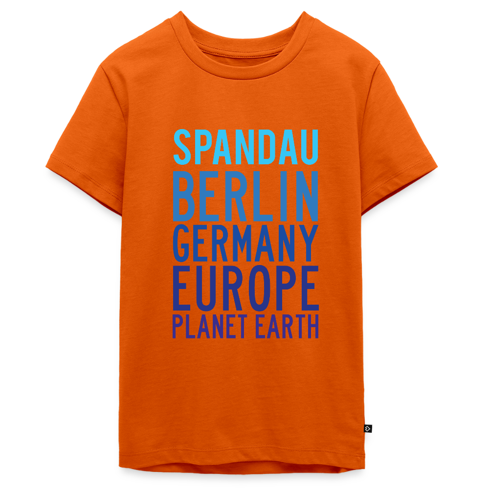Spandau Planet Earth - Teenager Premium T-Shirt - Orange