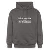 Ick quatsche nur für Süßkram - Hoodie - Dunkelgrau