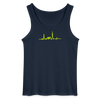 Herzschlag für Fahrradfahrer - Männer Tank Top - Navy