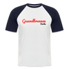 Gesundbrunnen Berlin - Männer Baseball T-Shirt - Weiß/Navy