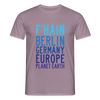 F'hain - Planet Earth - Männer Premium T-Shirt - Lilagrau