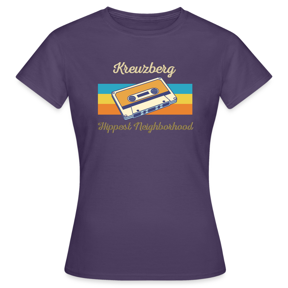 Kreuzberg Hippest Neighborhood - Frauen Premium T-Shirt - Dunkellila