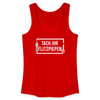 Tach ihr Flitzpiepen - weiß - Frauen Bio Tank Top - Rot